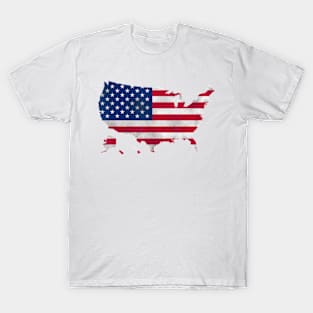 American Flag Red White And Blue Stars And Stripes T-Shirt